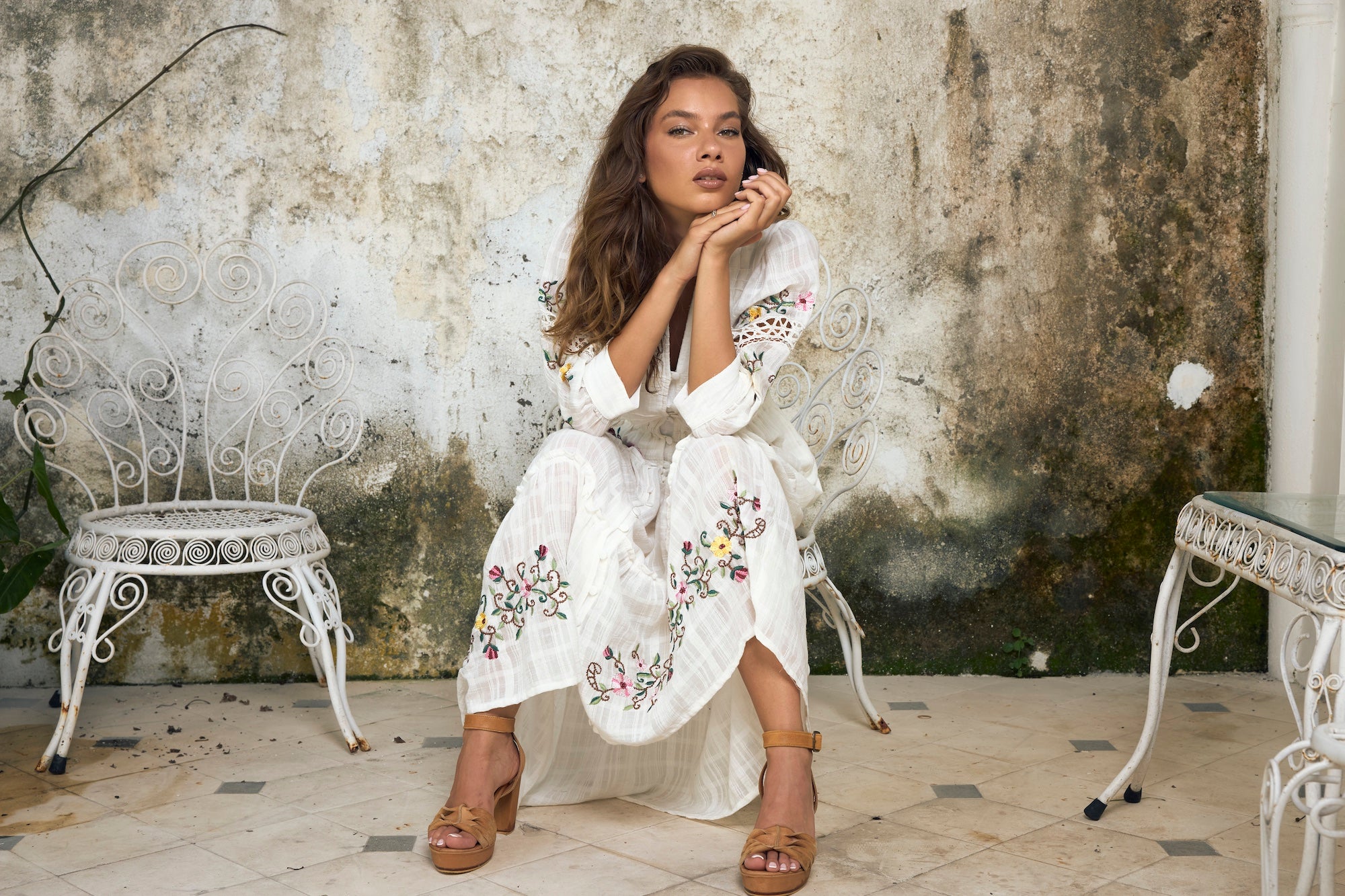 Eloise Maxi Dress Off White