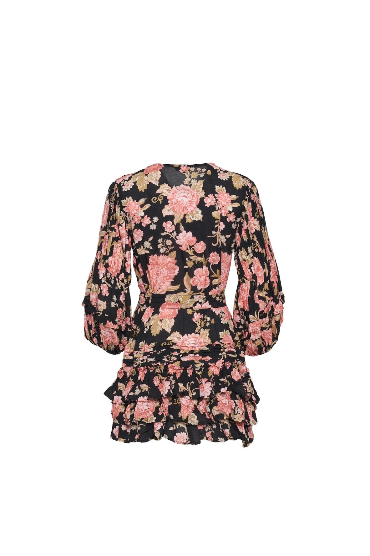 Flora Noir Mini Dress