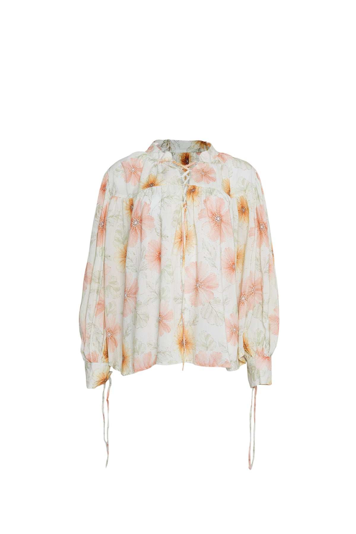 Coastal Bloom Blouse Print