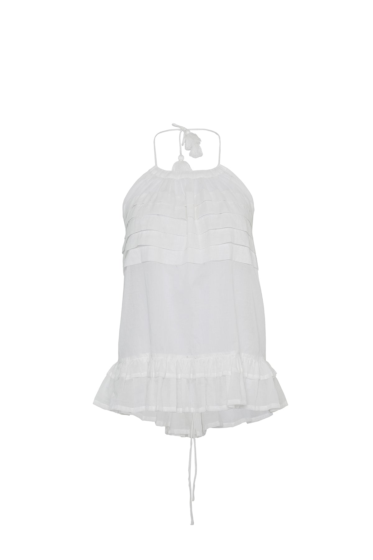 Hazel Halter Top Off White