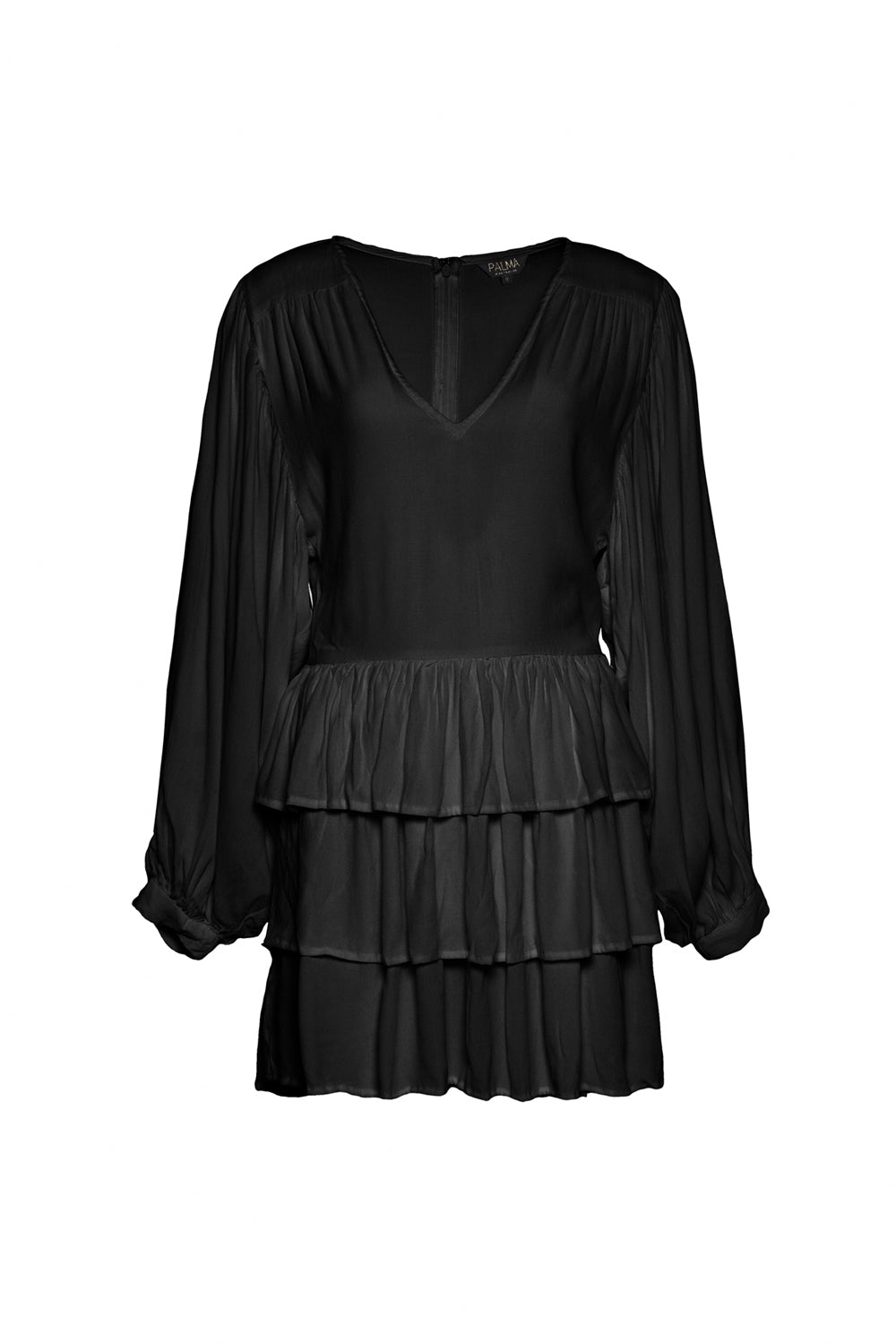 Evara Short Dress Black