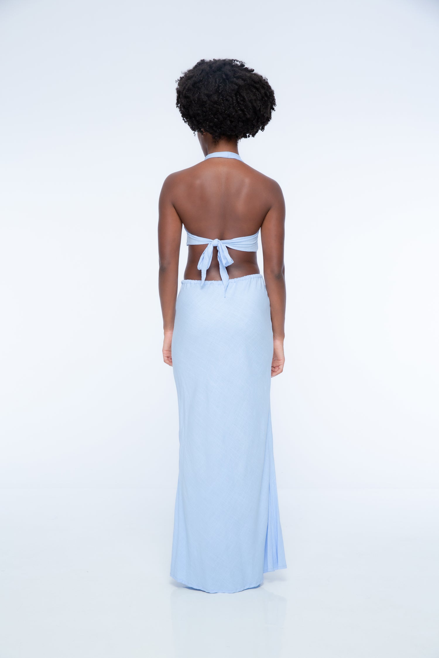 Calla Cowl Neck Crop Top