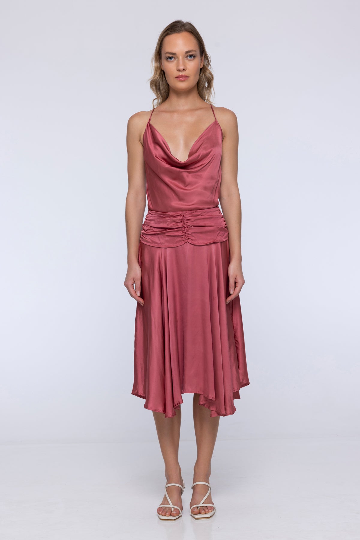 Clarette Cowl Neck Dress