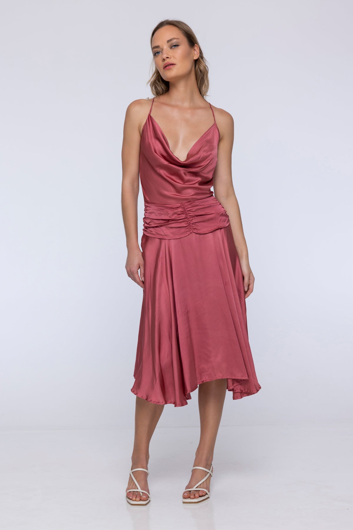 Clarette Cowl Neck Dress