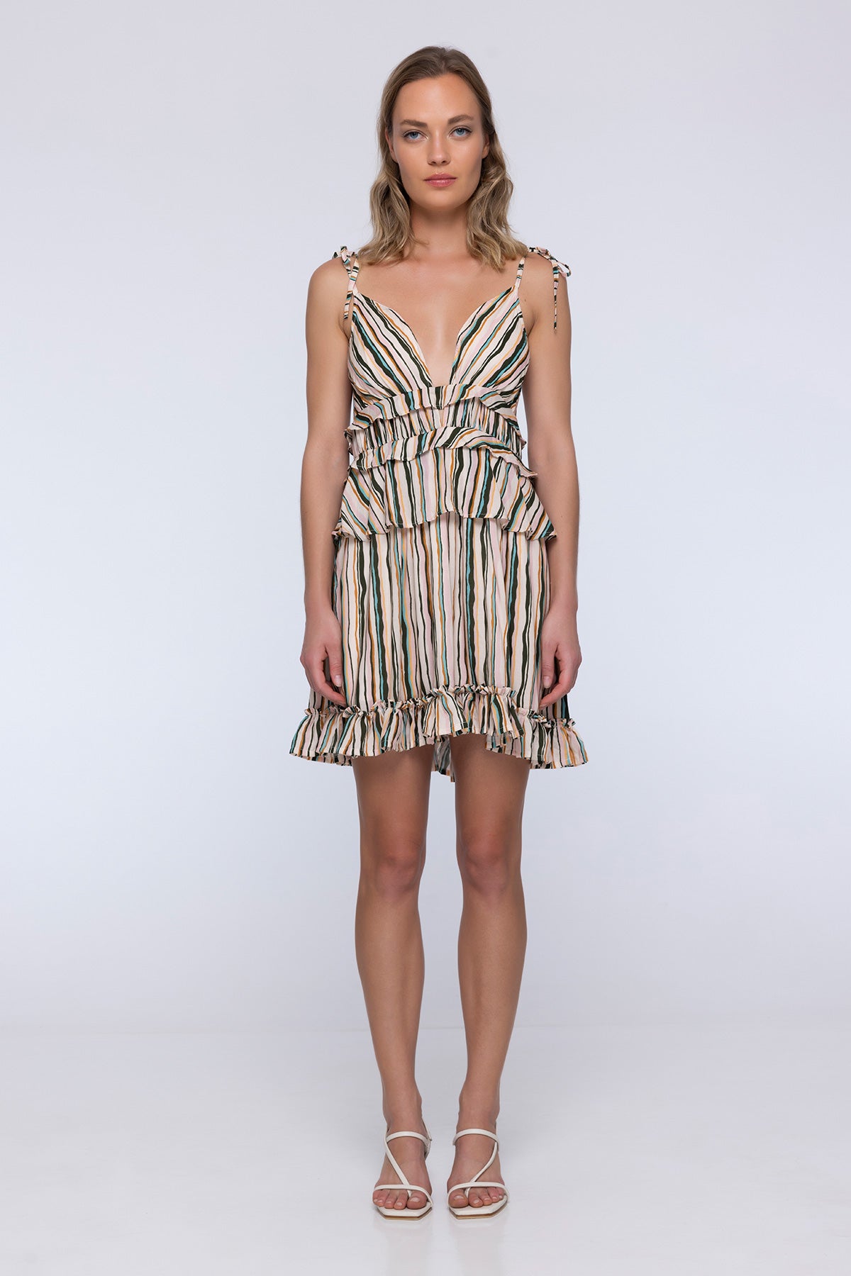 Zephyr Stripe Mini Dress