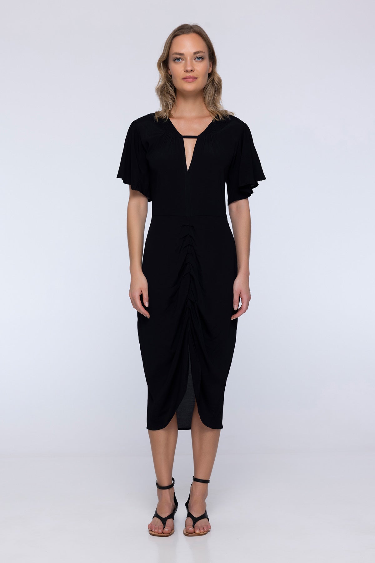 Porcelain Pastel Midi Dress