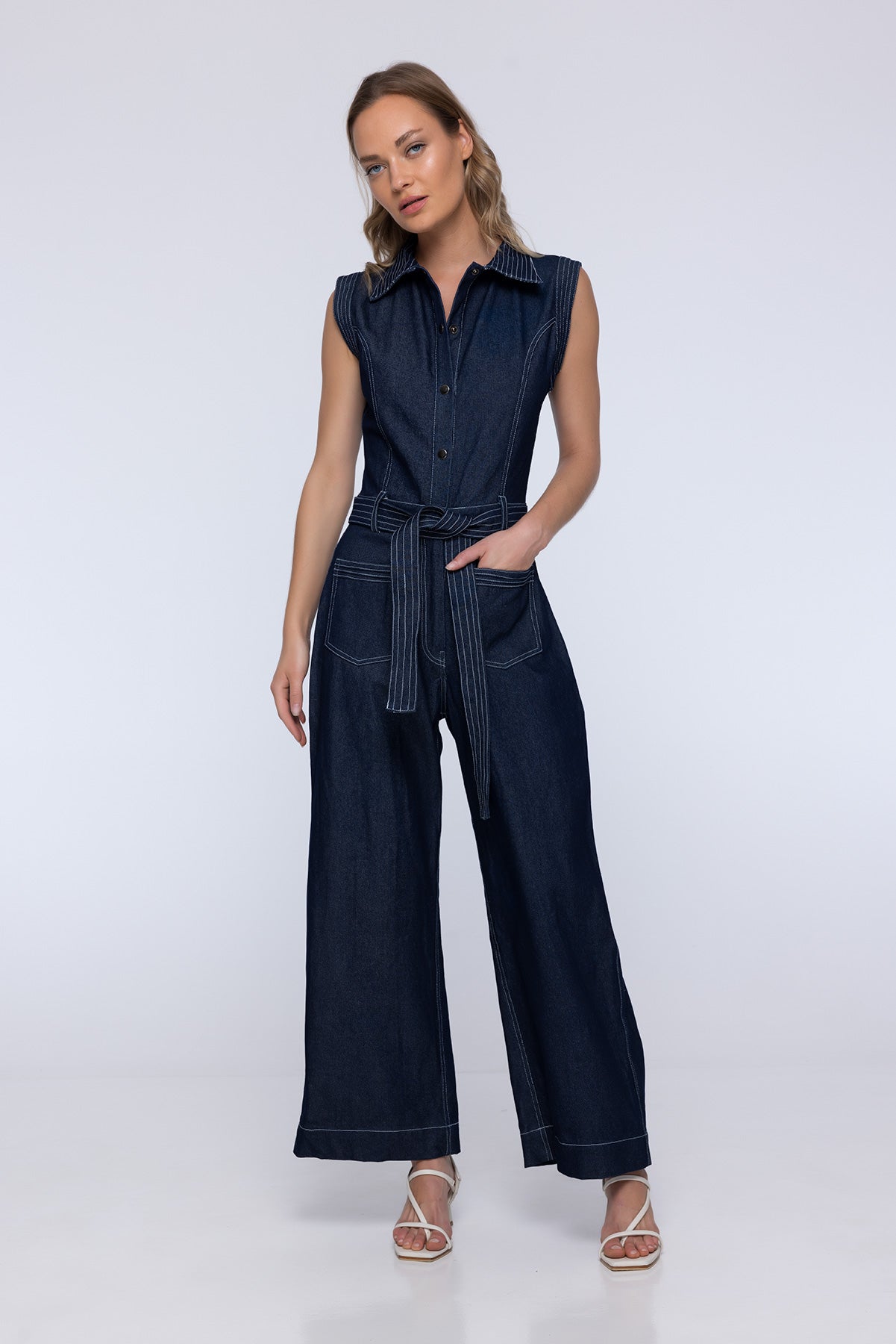 Lise Denim Jumpsuit