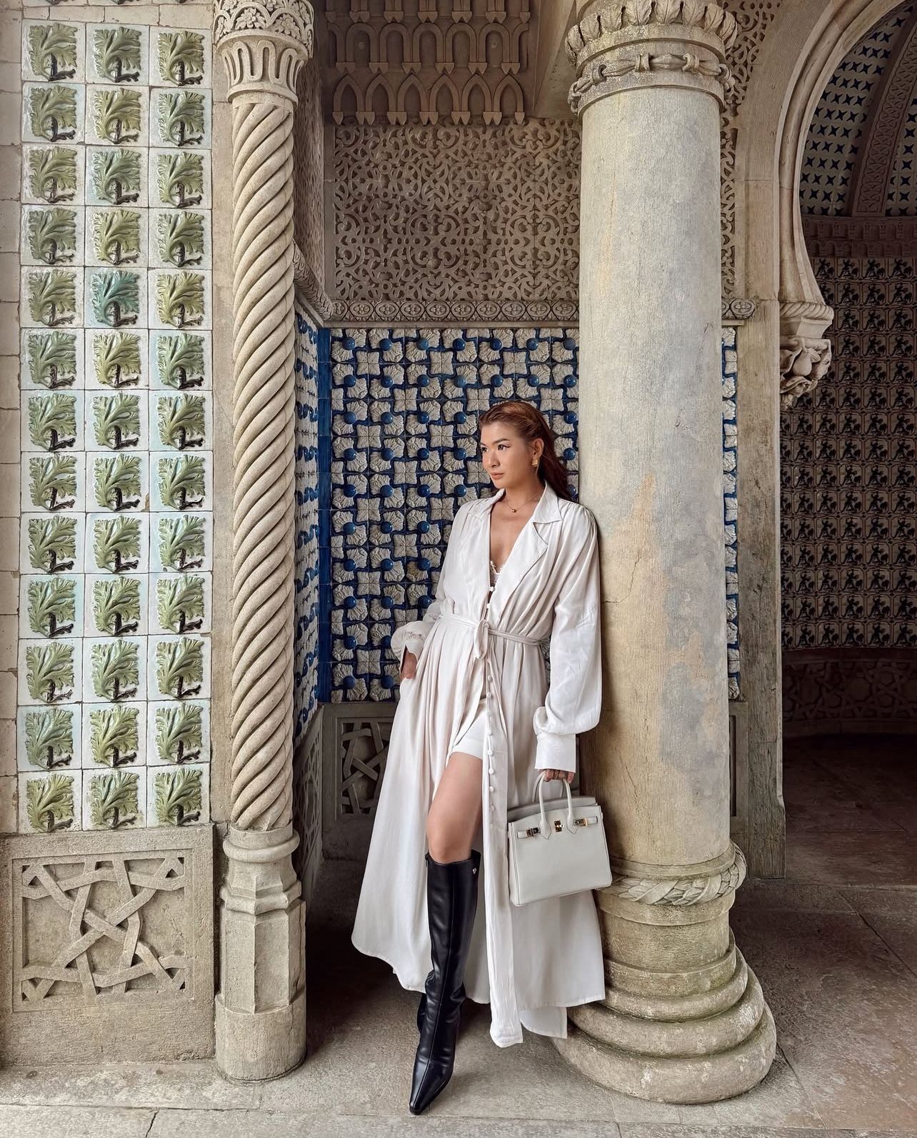 Evara Midi Dress Latte