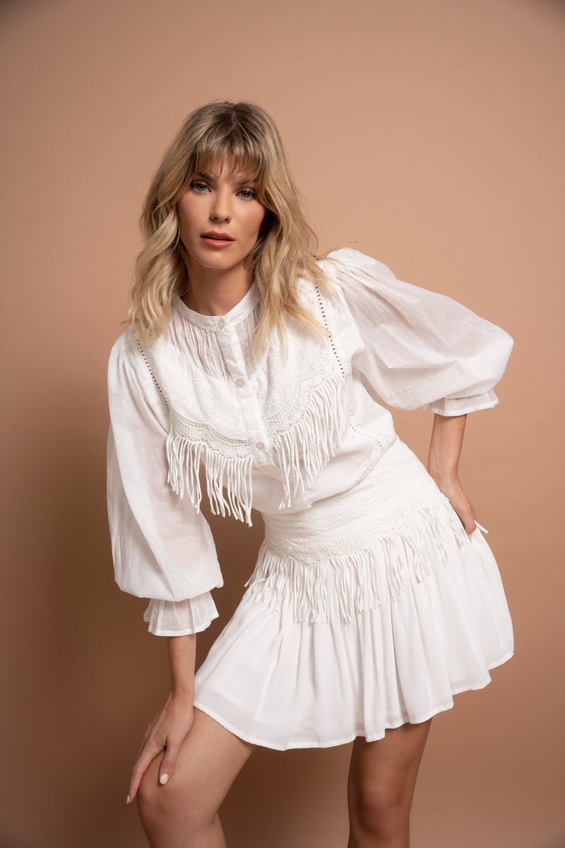 Fringe sales skirt au