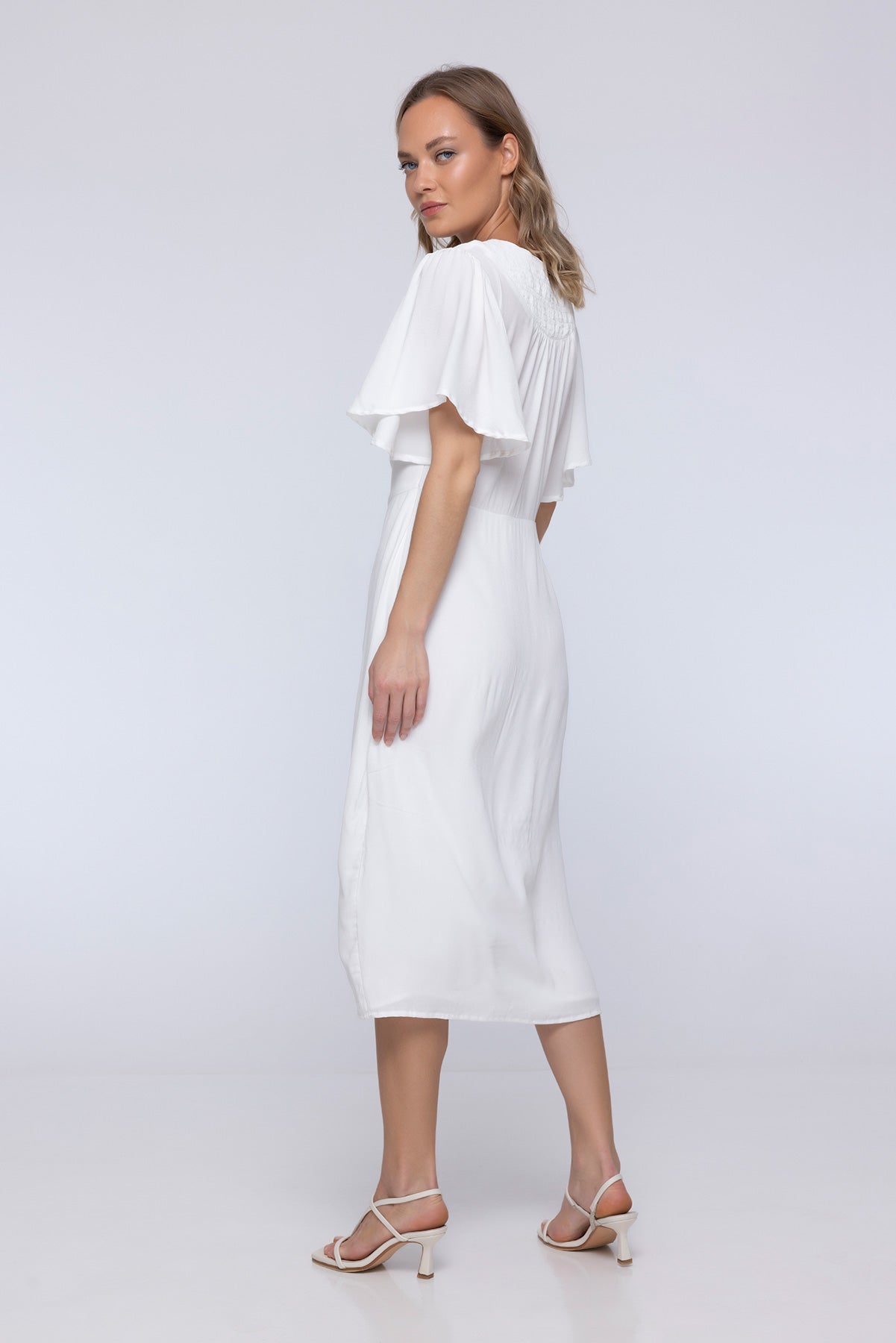 Porcelain Pastel Midi Dress