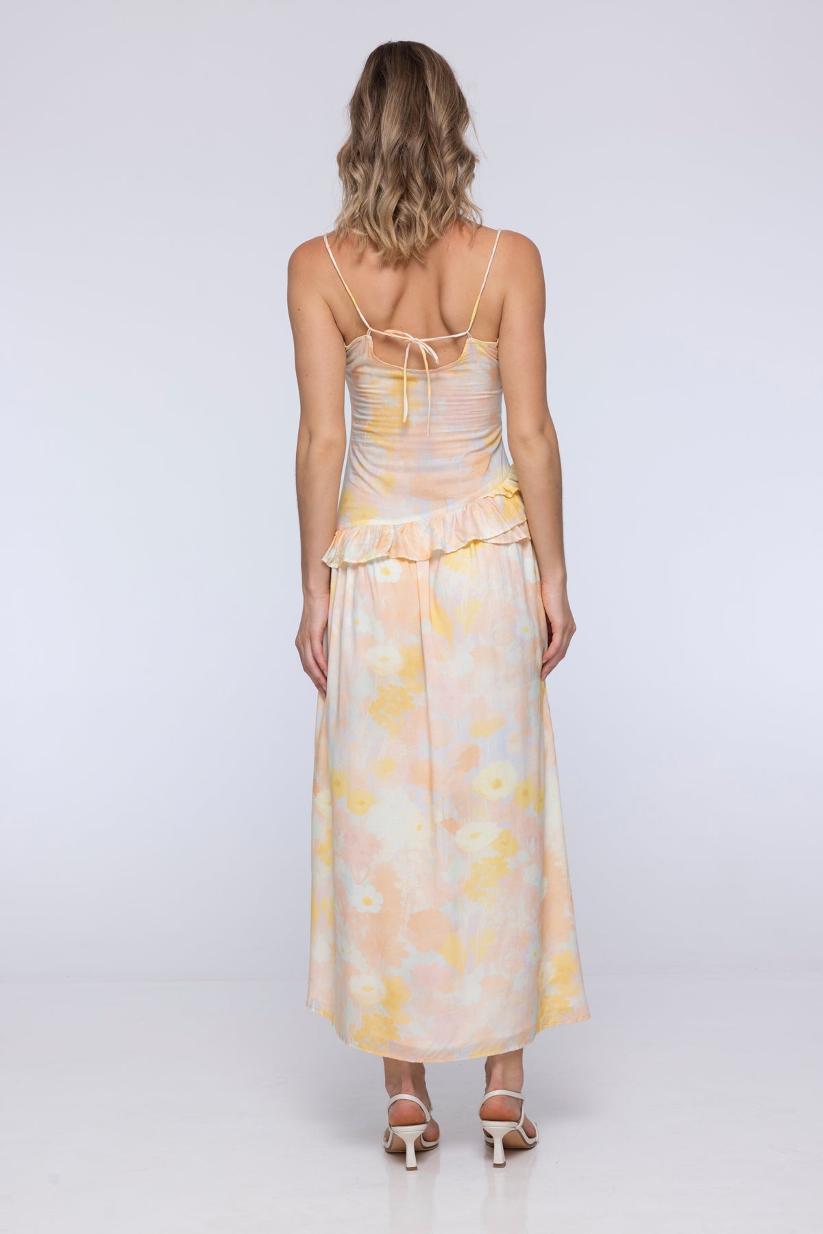 Sky Petal Maxi Dress