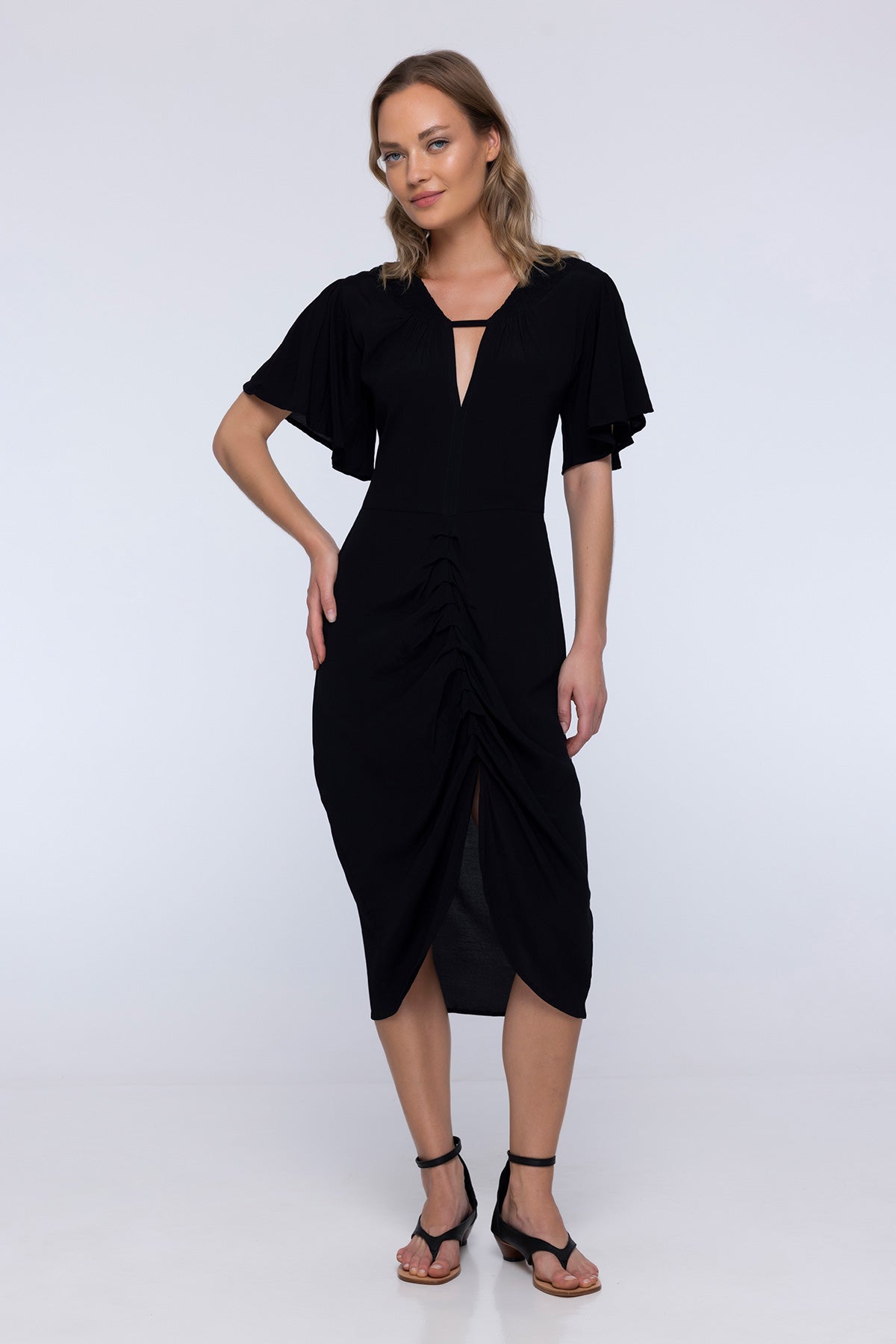 Porcelain Pastel Midi Dress