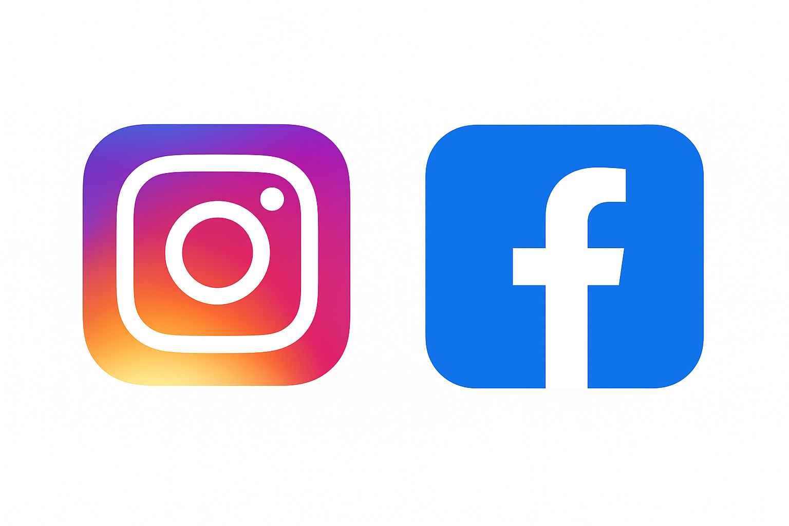 instagram and facebook icon
