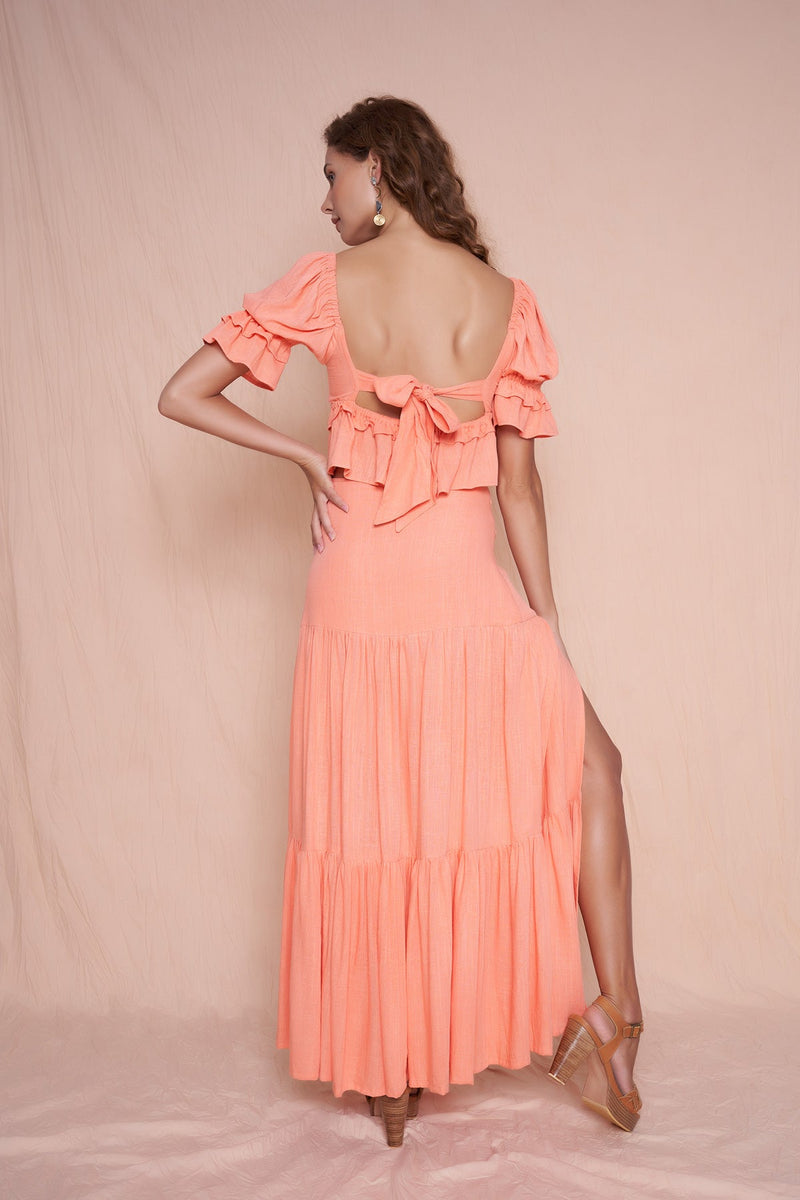 Poppy Bow Maxi Skirt
