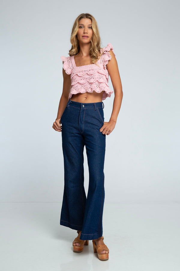 Chiara Crochet top