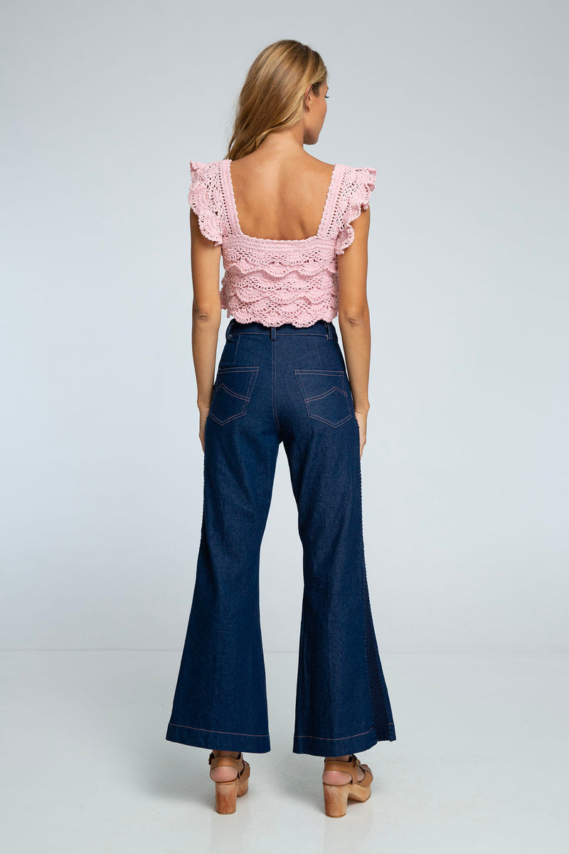 Chiara Crochet top