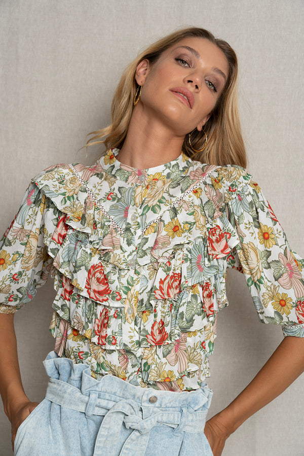 Secret Garden Ruffle Shirt
