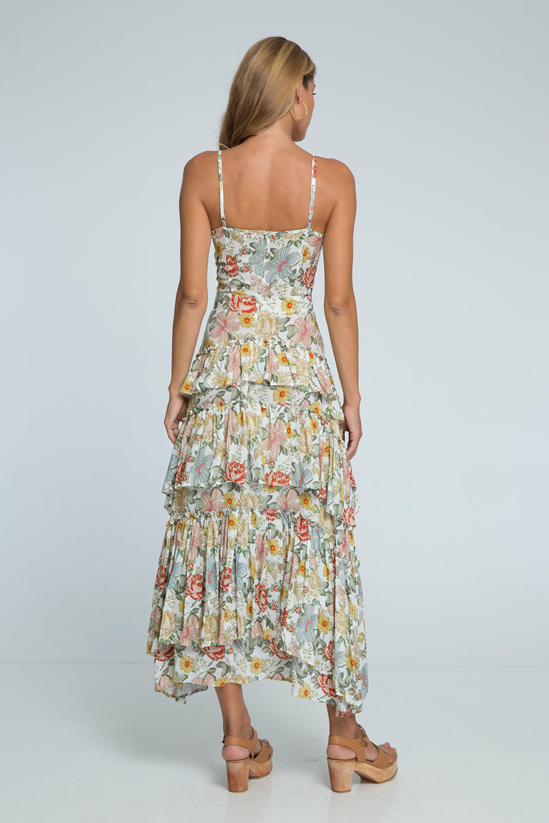 Secret Garden Ruffle Maxi Dress