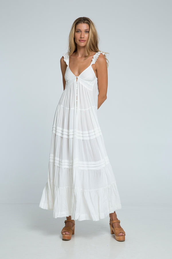 Avery Ruffle Maxi Dress