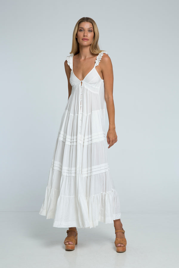 Avery Ruffle Maxi Dress